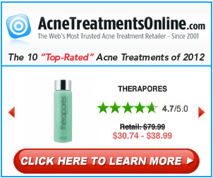acne affiliate banner ad example
